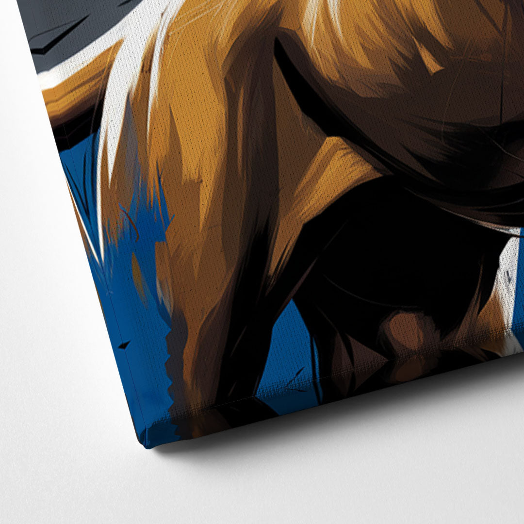 Detroit Lions Pride Canvas Close Up