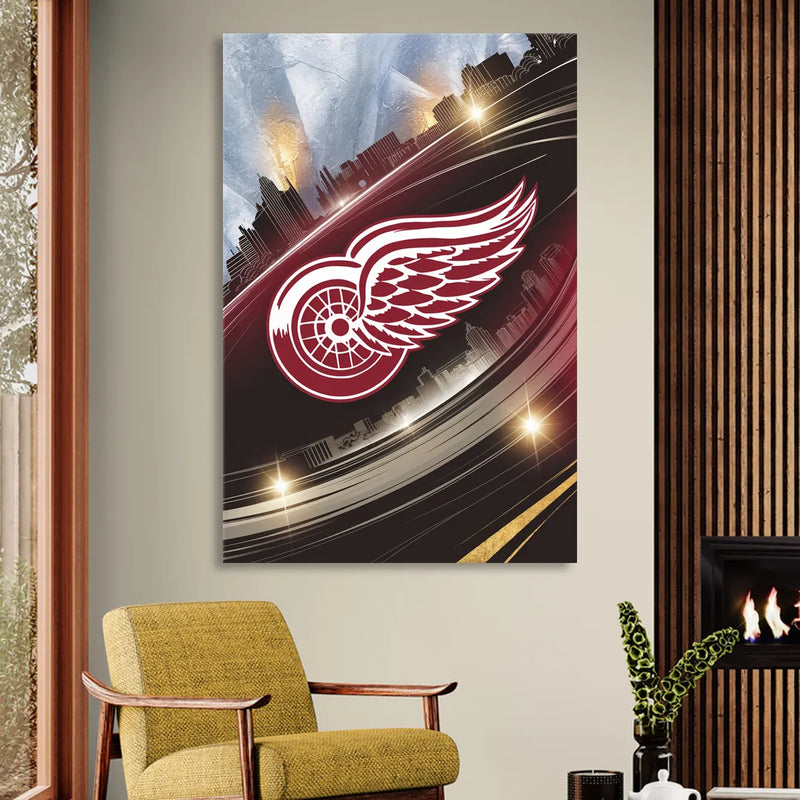 Detroit Red Wings Legacy Sitting Room - Canvas Wall Art