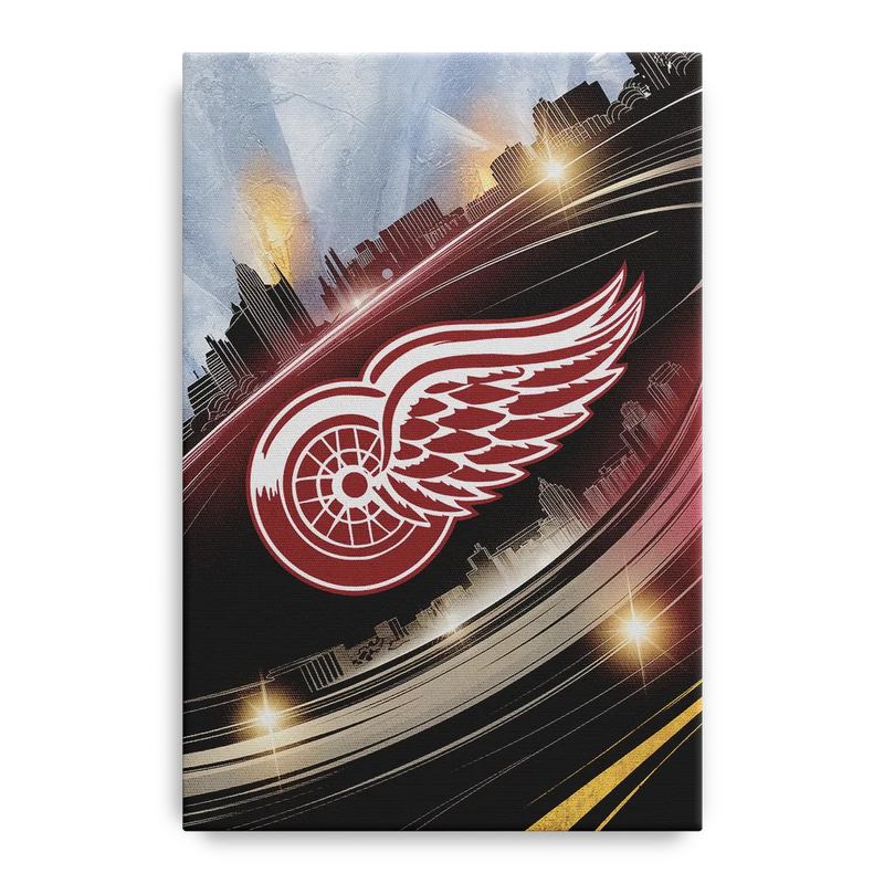Detroit Red Wings Legacy Front - Canvas Wall Art