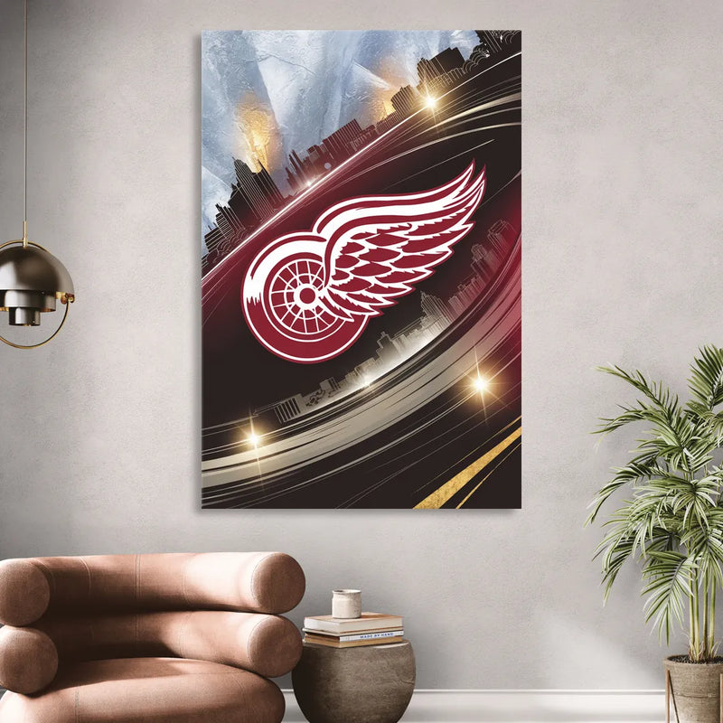Detroit Red Wings Legacy Living Room - Canvas Wall Art