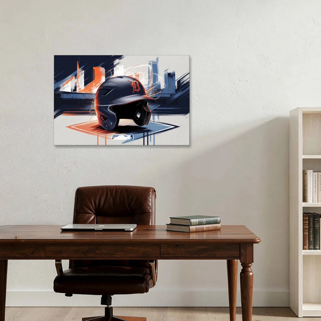 Detroit Tigers Baseball - Canvas Wall Art - Office - 36x24