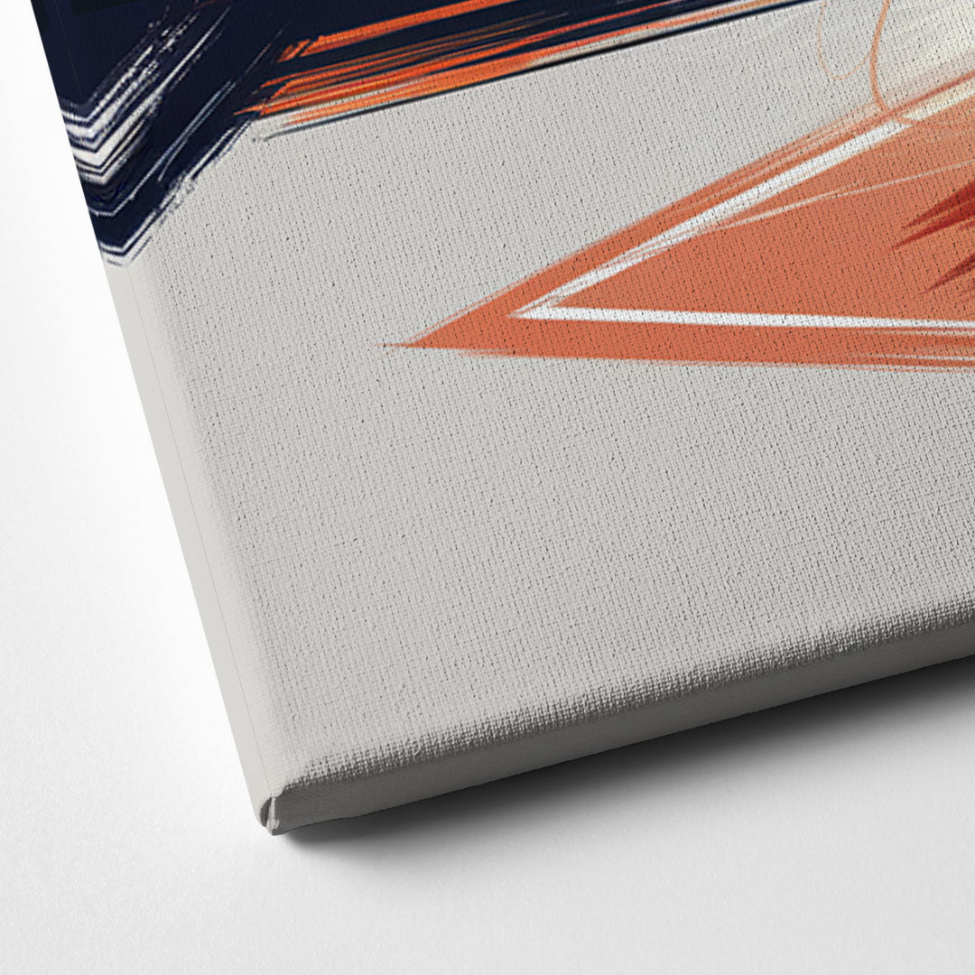 Detroit Tigers Baseball Canvas Close Up