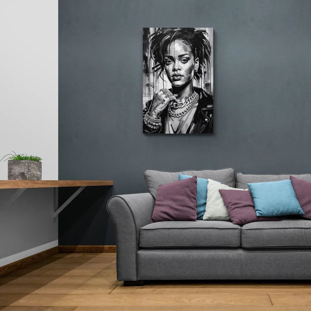 Diamond Aura - Canvas Wall Art Living Room