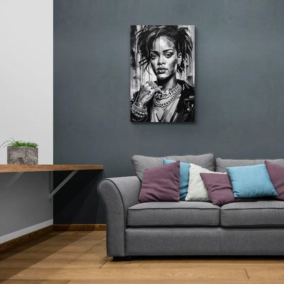 Diamond Aura - Canvas Wall Art Living Room