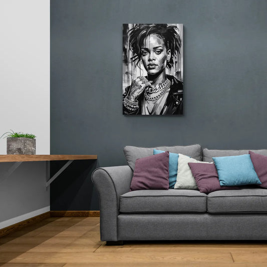 Diamond Aura - Canvas Wall Art Living Room