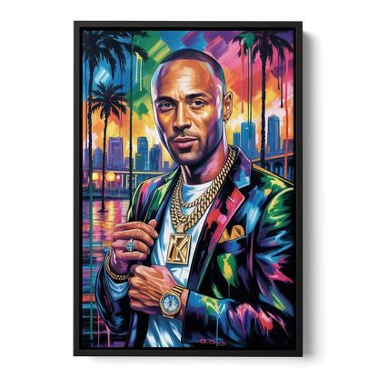 Diamond Edge - Black Frame Canvas