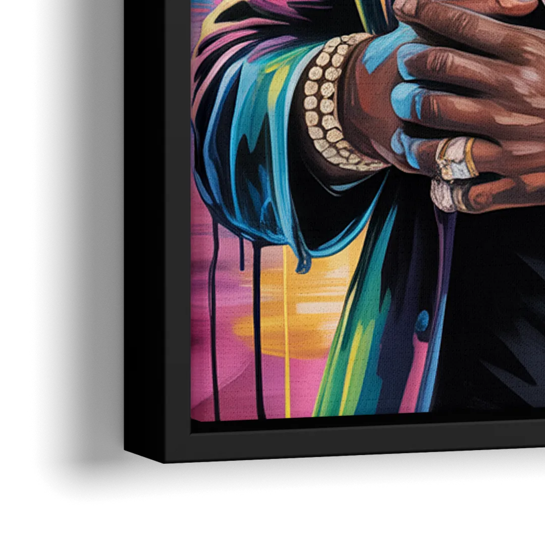 Diesel Power - Close-Up Black Frame Canvas