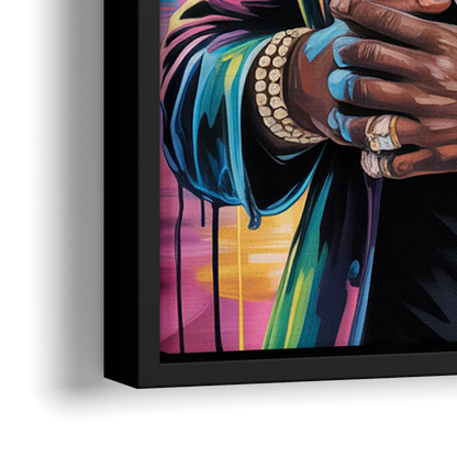 Diesel Power - Close-Up Black Frame Canvas