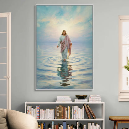 Divine Christian Moment Living Room - White Canvas Wall Art