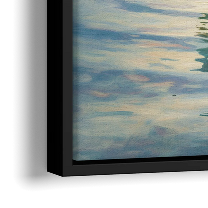 Divine Christian Moment - Close-Up Black Frame Canvas