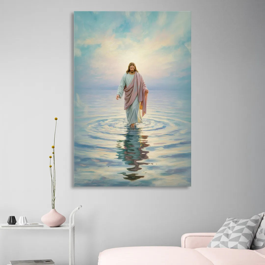 Divine Christian Moment Sitting Room - Canvas Wall Art