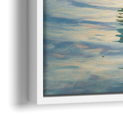 Divine Christian Moment - Close-Up White Frame Canvas