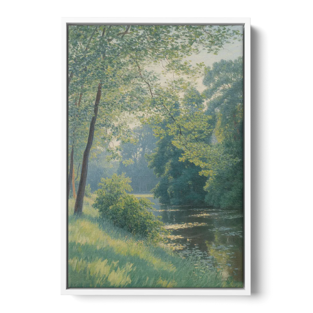 Djurgarden Serenity Front - White Canvas Wall Art