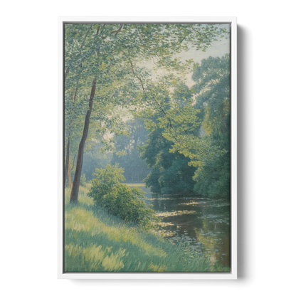 Djurgarden Serenity Front - White Canvas Wall Art