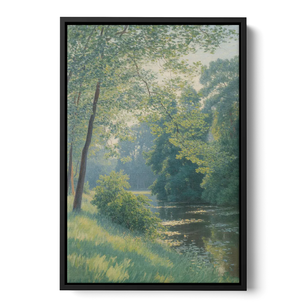 Djurgarden Serenity Front - Black Canvas Wall Art