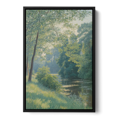 Djurgarden Serenity Front - Black Canvas Wall Art