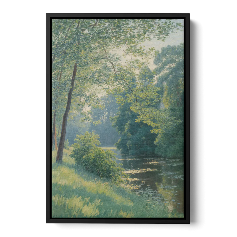 Djurgarden Serenity Front - Black Canvas Wall Art