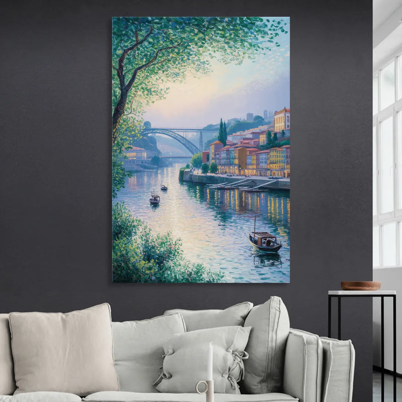Douro River Serenity Living Room - Canvas Wall Art