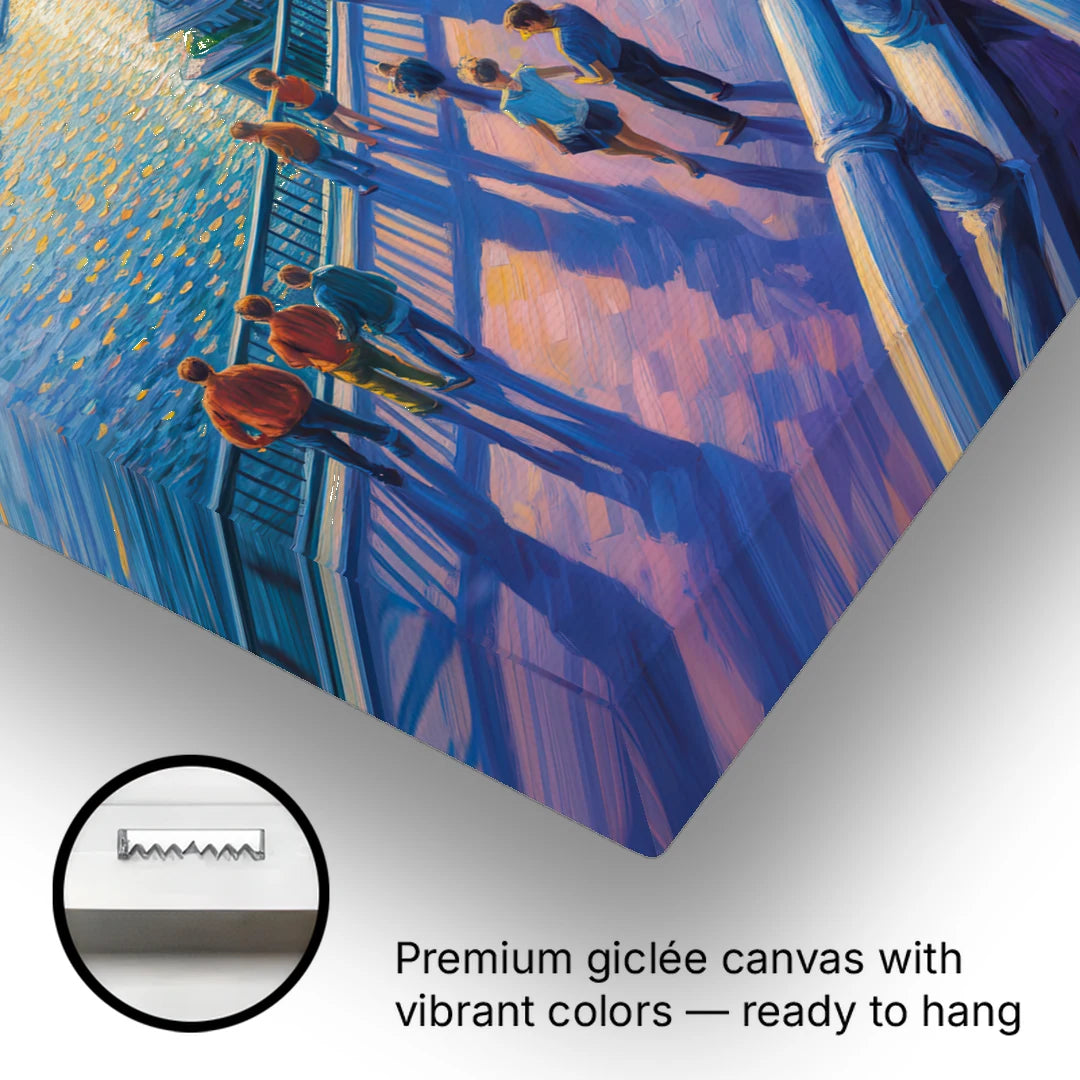 Dufferin Terrace View - Canvas Wall Art - Gallery Wrap Corner