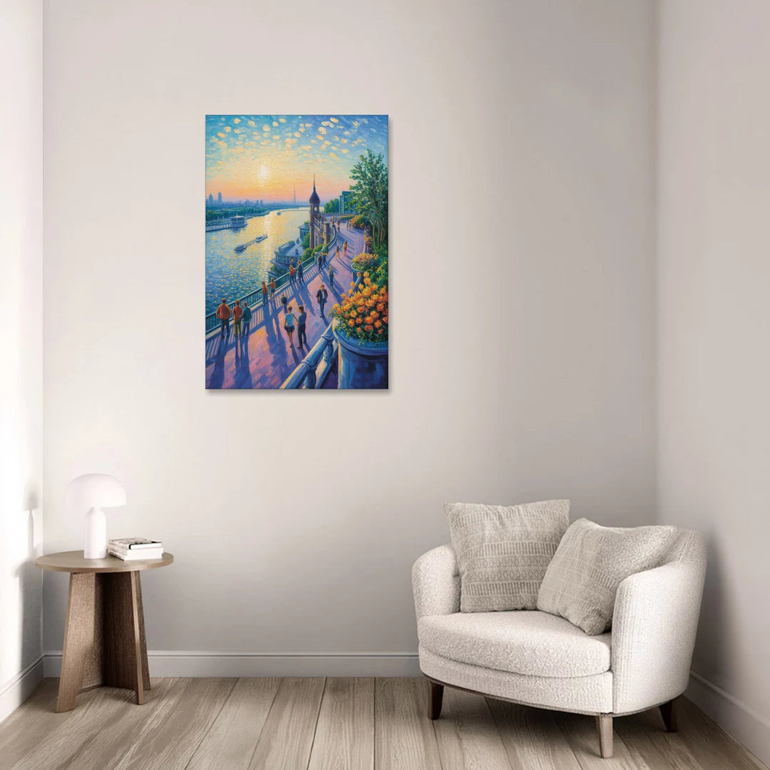 Dufferin Terrace View - Canvas Wall Art - Sofa - 24x36