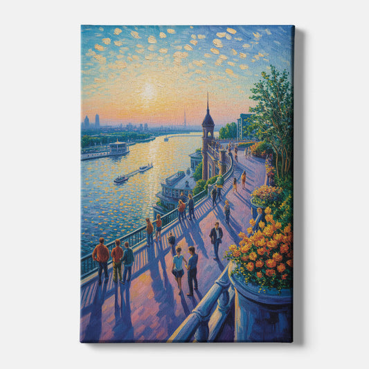 Dufferin Terrace View - Canvas Wall Art