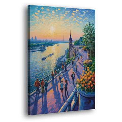 Dufferin Terrace View - Canvas Wall Art