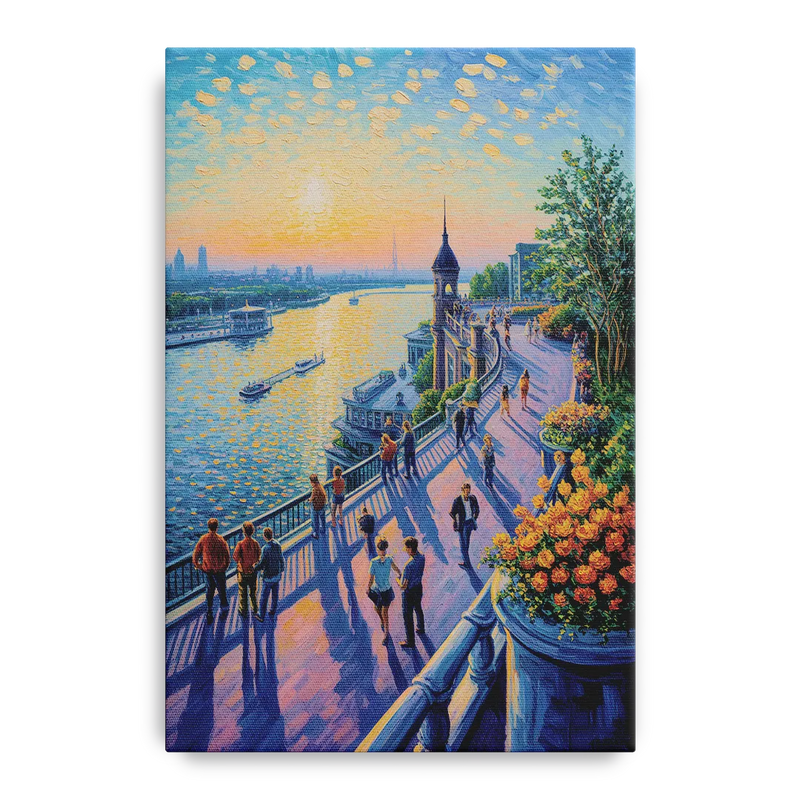 Dufferin Terrace View Front - Canvas Wall Art