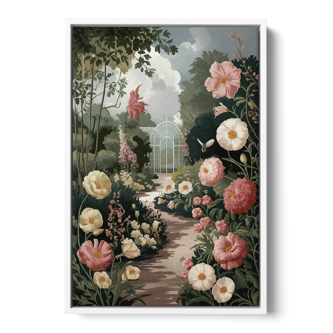 Dunedin Botanical Gardens Front - White Canvas Wall Art