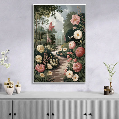 Dunedin Botanical Gardens Living Room - White Canvas Wall Art