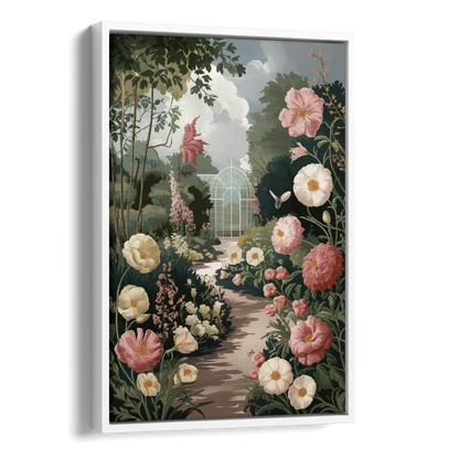 Dunedin Botanical Gardens Side - White Canvas Wall Art