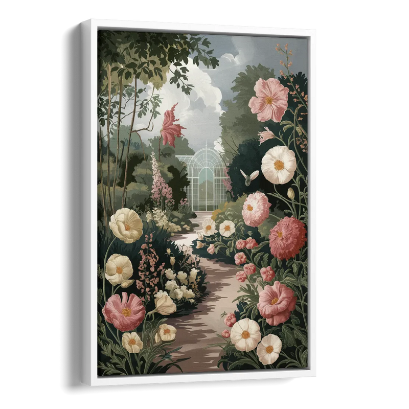 Dunedin Botanical Gardens Side - White Canvas Wall Art