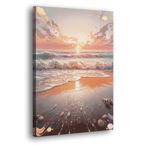 Dunedin Coastal Sunrise - Canvas Wall Art - Side