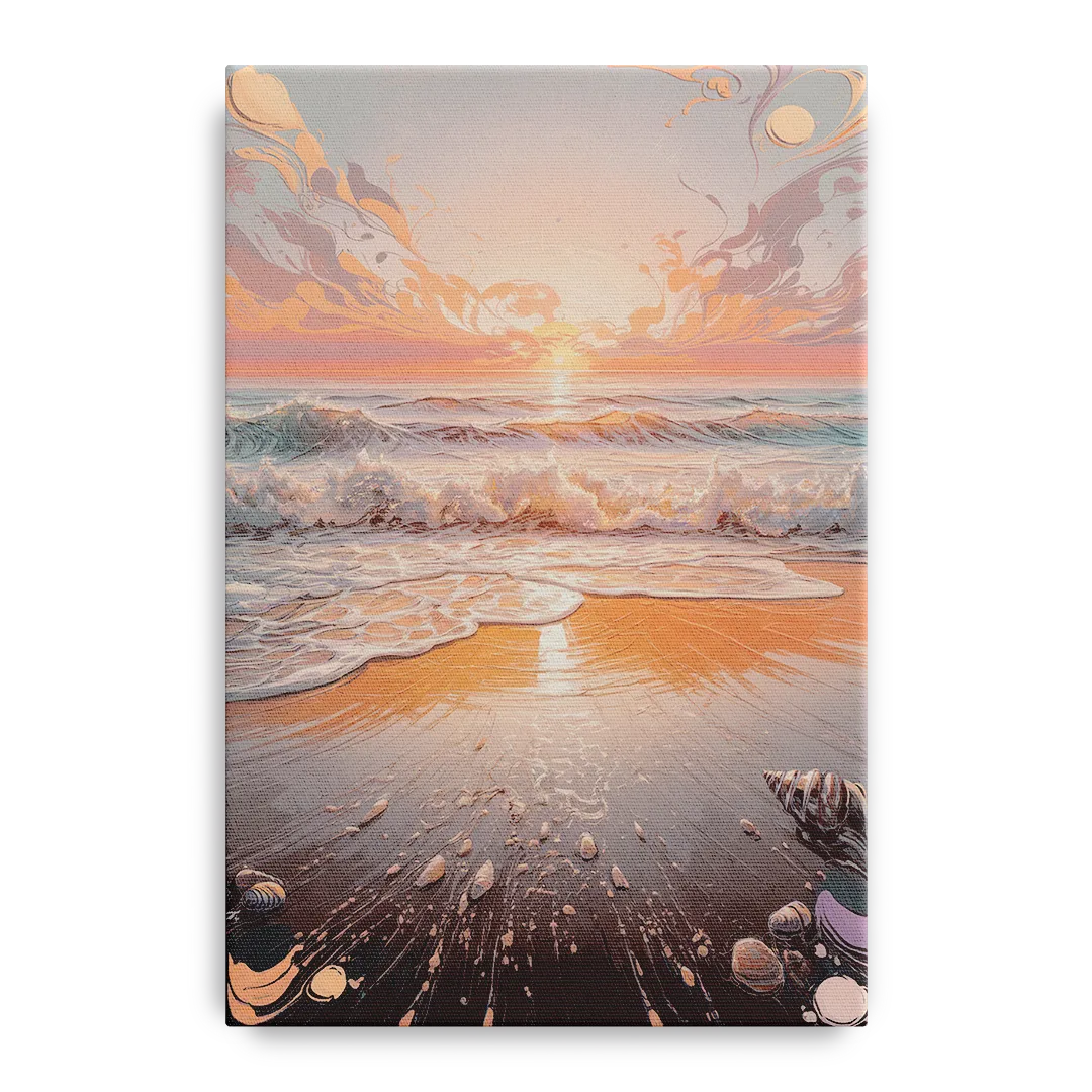Dunedin Coastal Sunrise Front - Canvas Wall Art
