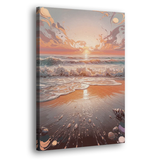 Dunedin Coastal Sunrise Side - Canvas Wall Art