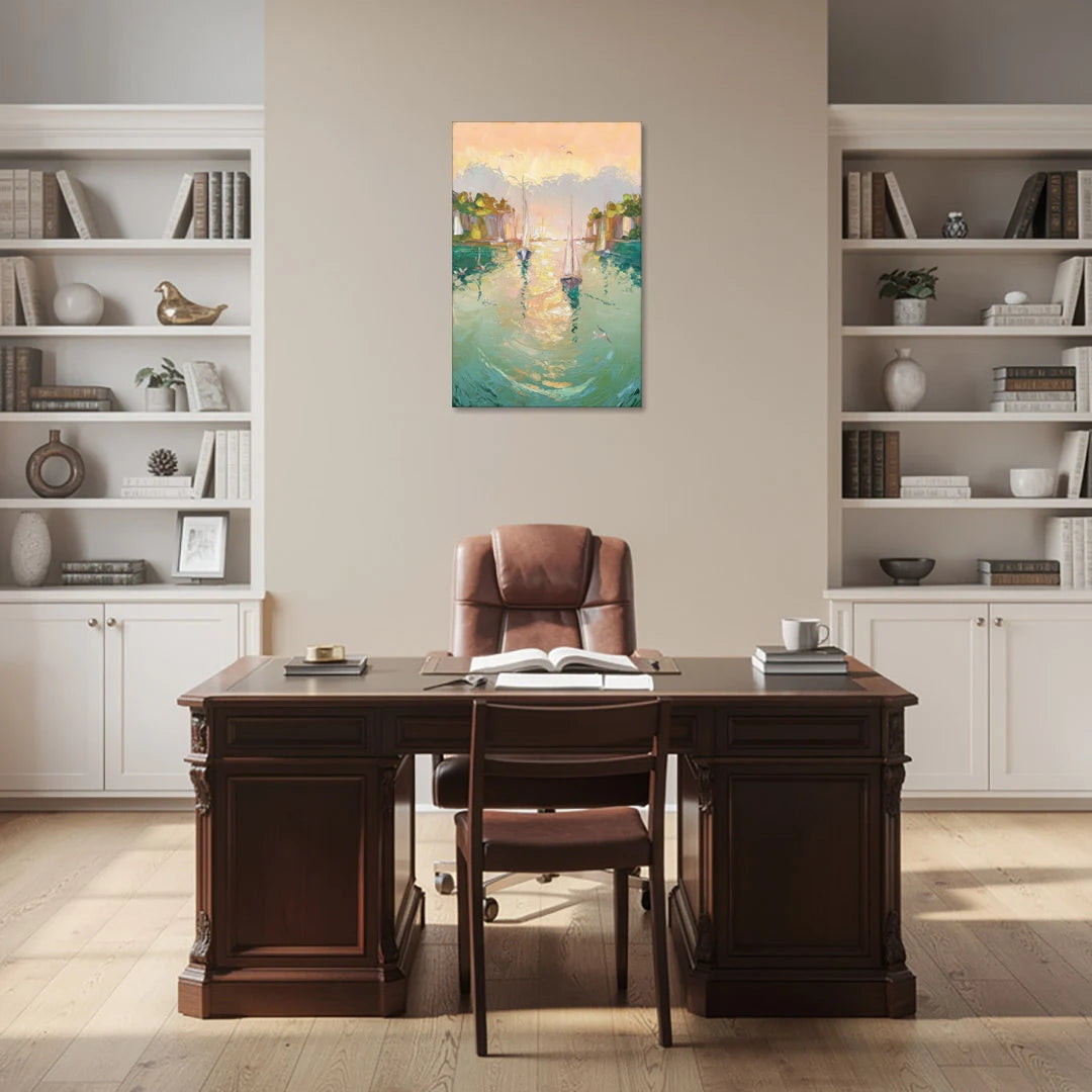 Dunedin Harbor View - Canvas Wall Art - Office - 24x36