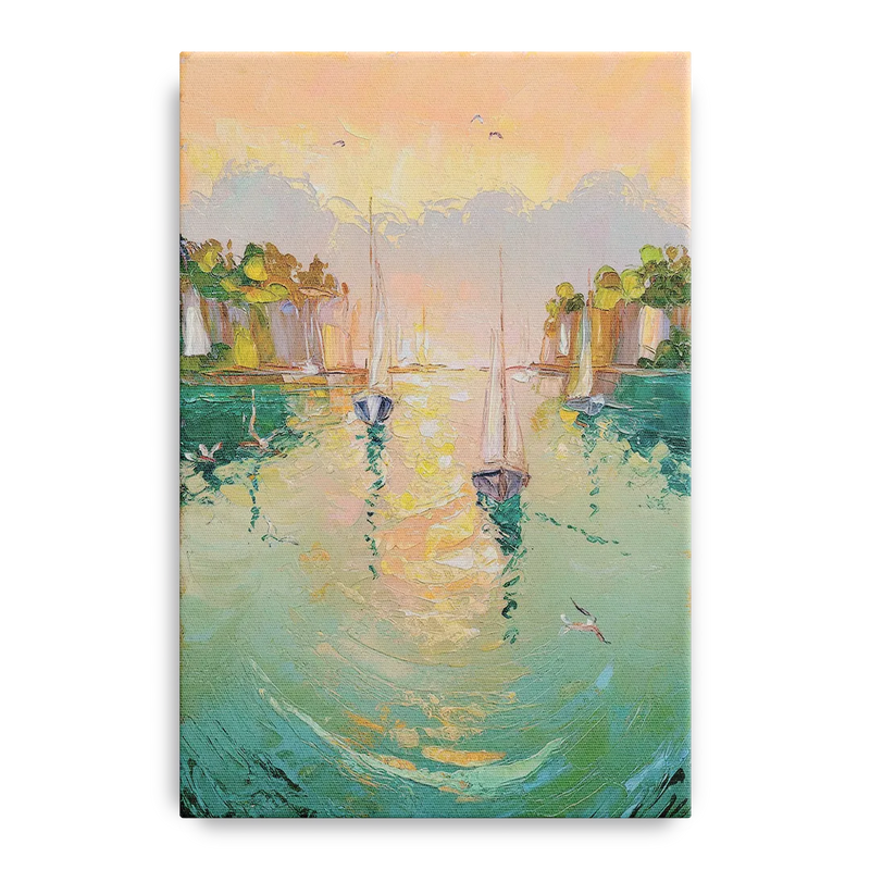 Dunedin Harbor View Front - Canvas Wall Art