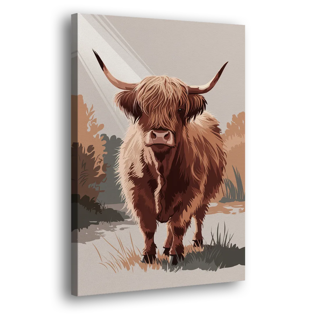 Dunedin Highland Charm Side - Canvas Wall Art