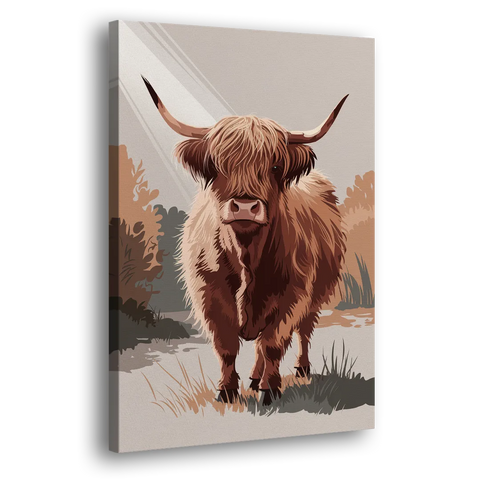 Highland Cows Charm - Canvas Wall Art