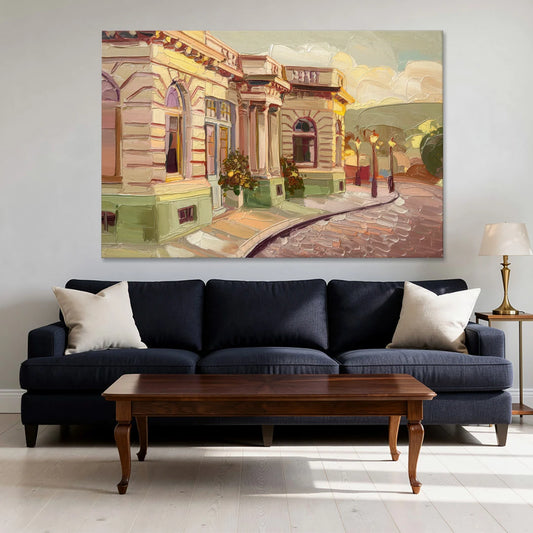Dunedin Historic Architecture - Canvas Wall Art - Sofa - 60x40