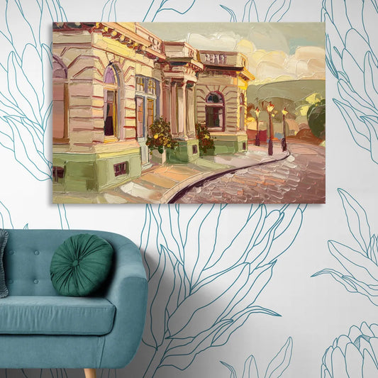 Dunedin Historic Architecture Living Room - Canvas Wall Art