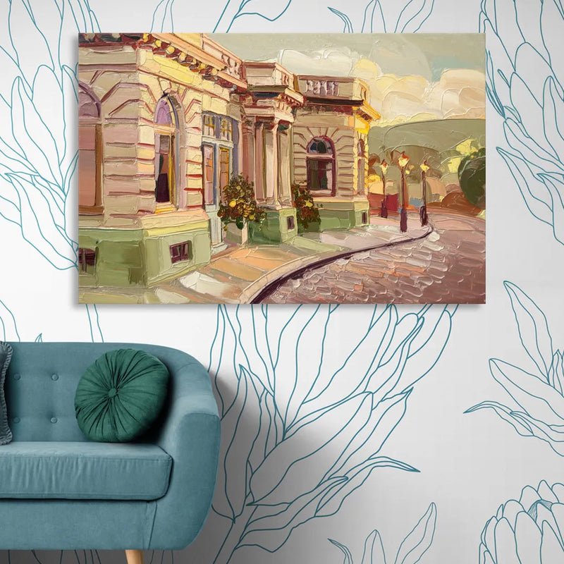 Dunedin Historic Architecture Living Room - Canvas Wall Art