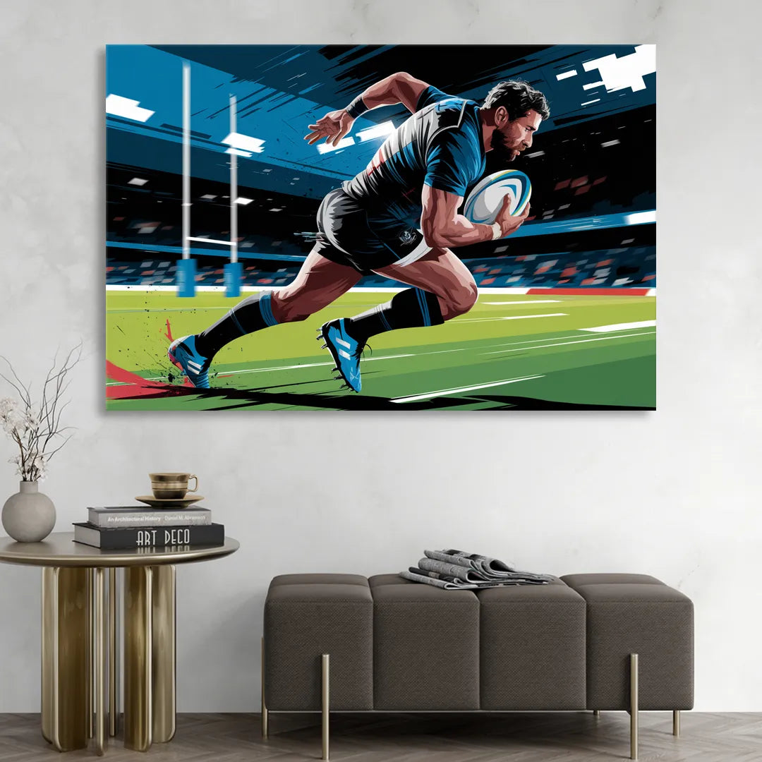 Dunedin Rugby Spirit Sitting Room - Canvas Wall Art