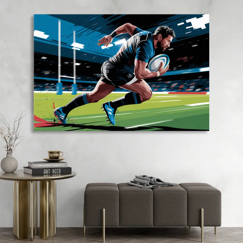 Dunedin Rugby Spirit Sitting Room - Canvas Wall Art