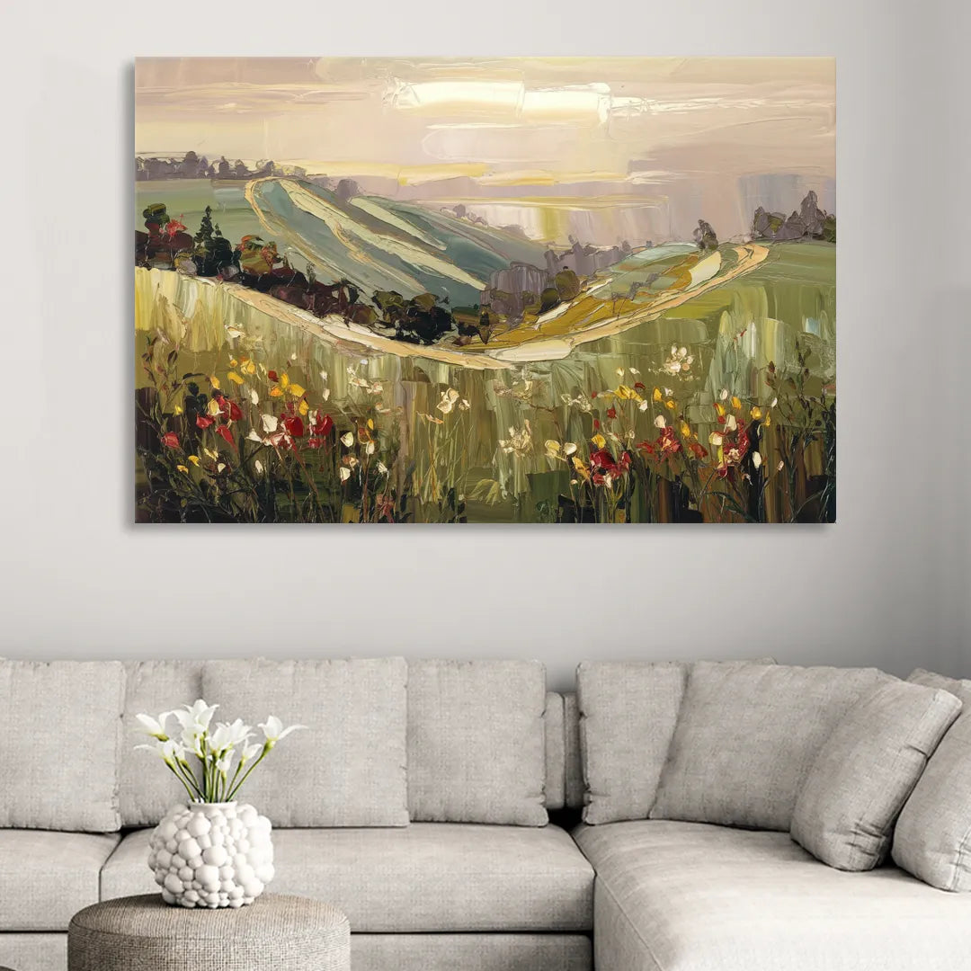 Dunedin Scenic Hills Sitting Room - Canvas Wall Art