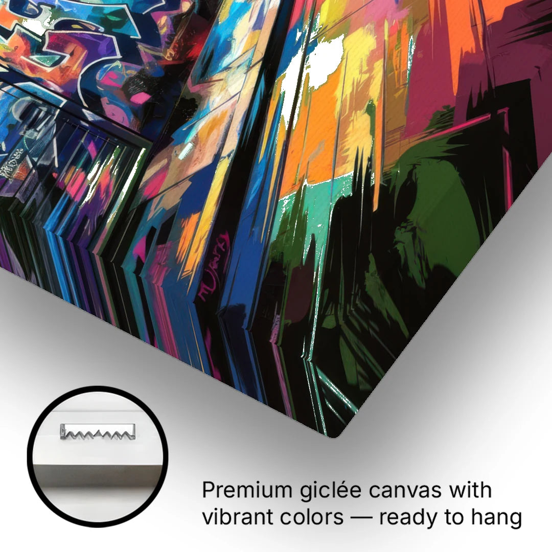 Dunedin Street Art Vibes - Canvas Wall Art - Gallery Wrap Corner