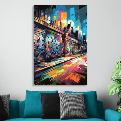 Dunedin Street Art Vibes Sitting Room - Canvas Wall Art