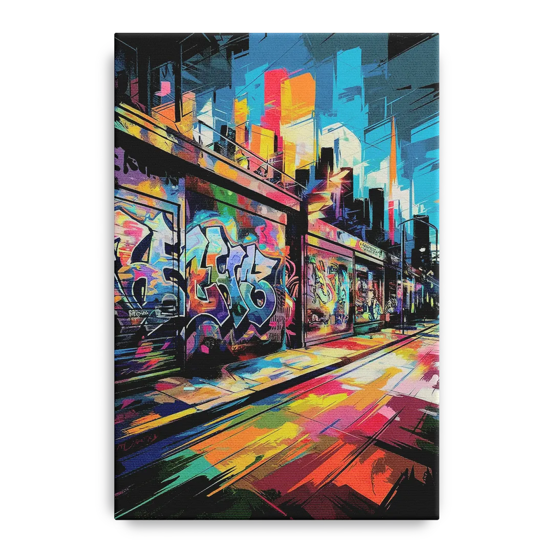 Dunedin Street Art Vibes Front - Canvas Wall Art