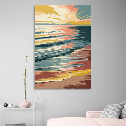 Dunedin Sunset Over Water Sitting Room - Canvas Wall Art