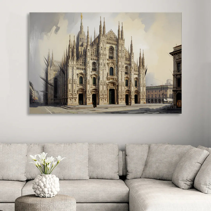 Duomo Majesty Living Room - Canvas Wall Art