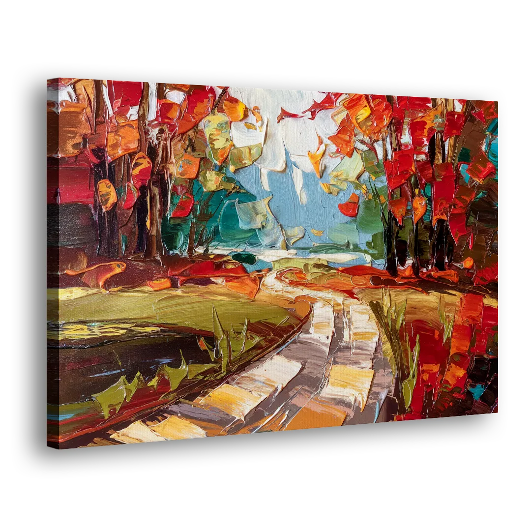 Durham Autumn Colors Side - Canvas Wall Art